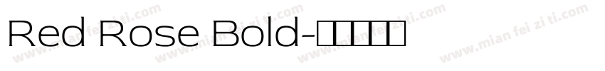 Red Rose Bold字体转换